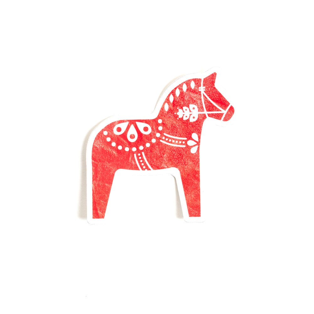 Stickers Northwest, Stickers, Art & School, 3", Dala Horse, 521418